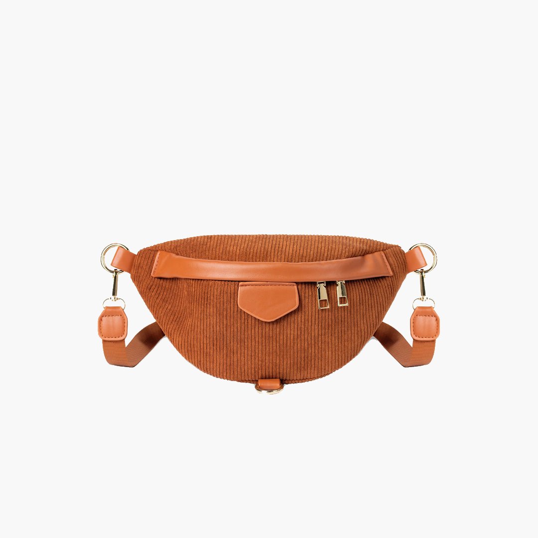 Banane Velours Côtelé | Chic & Pratique | Bandoulière Ajustable