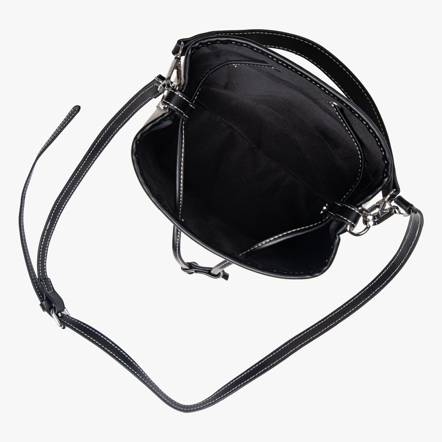 Sac Seau Bicolore | Élégance Décontractée | Toile & Simili Cuir