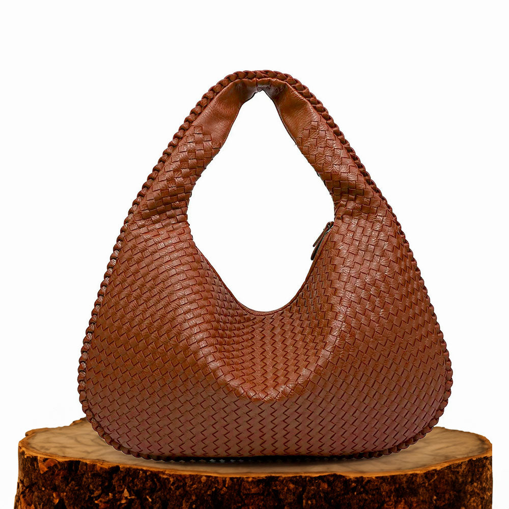 Sac Hobo Tressé | Chic Artisanal et Confort Souple