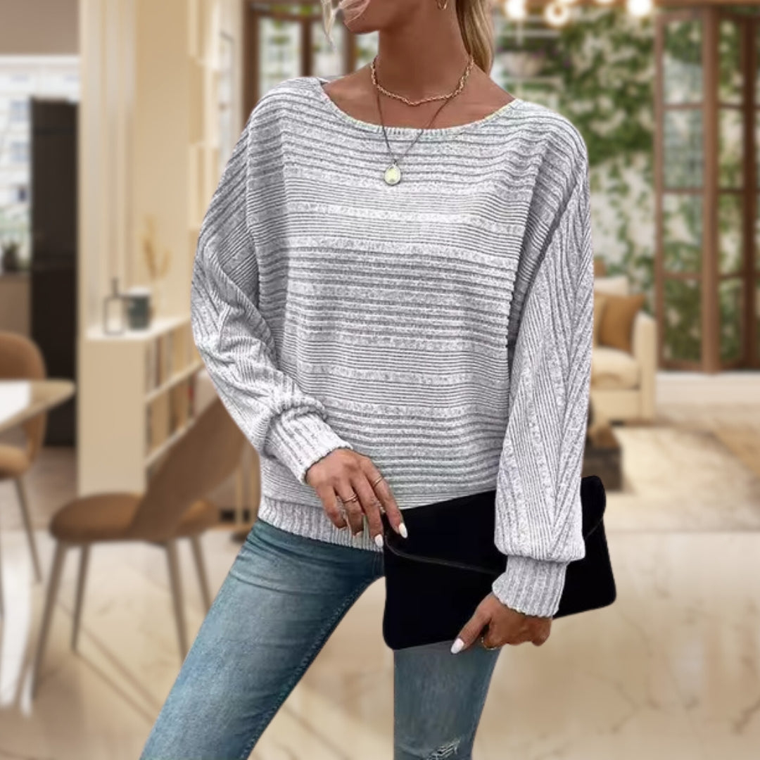 Pull Ample à Col Bateau | Doux & Confortable | Style Décontracté