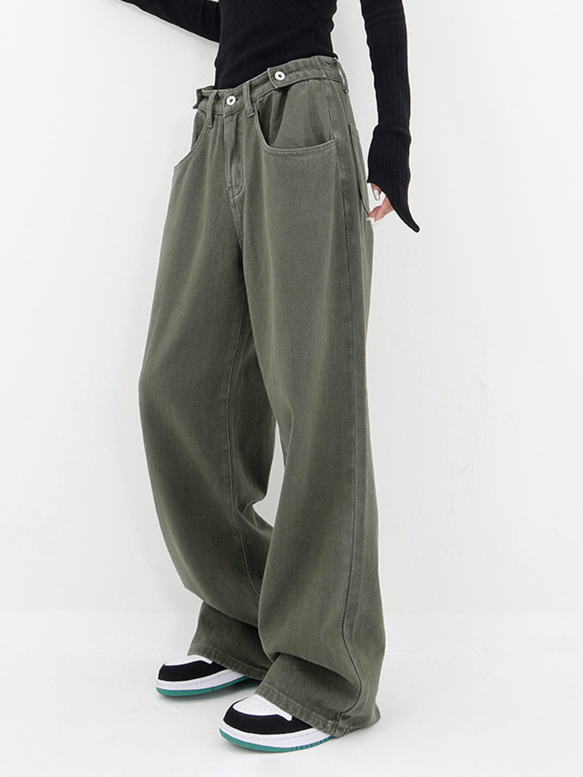 Pantalon Large | Taille Haute Oversize | Style Street et Confort