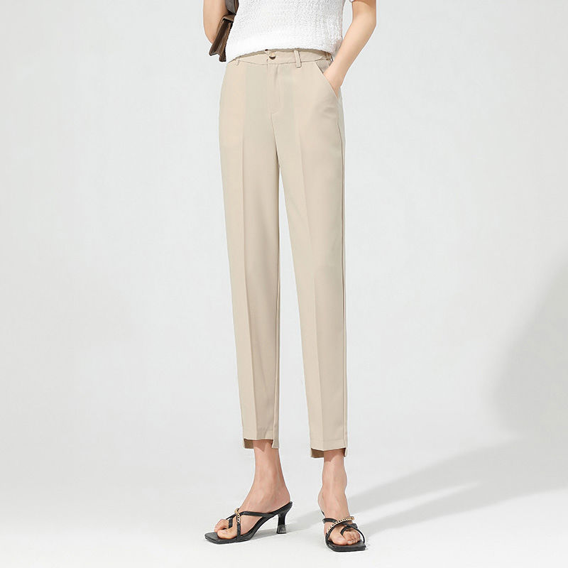 Pantalon Élégance Structurée | Taille Haute et Coupe Cigarette