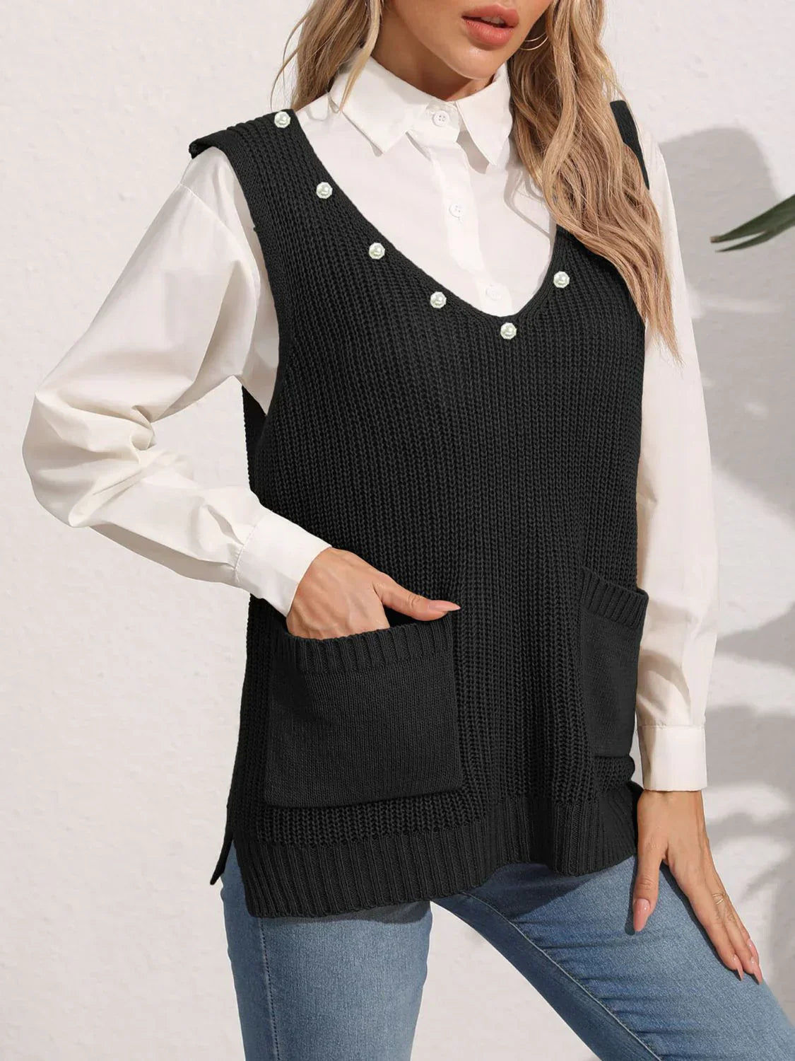 Gilet en Maille | Sans Manches | Stylé & Confortable