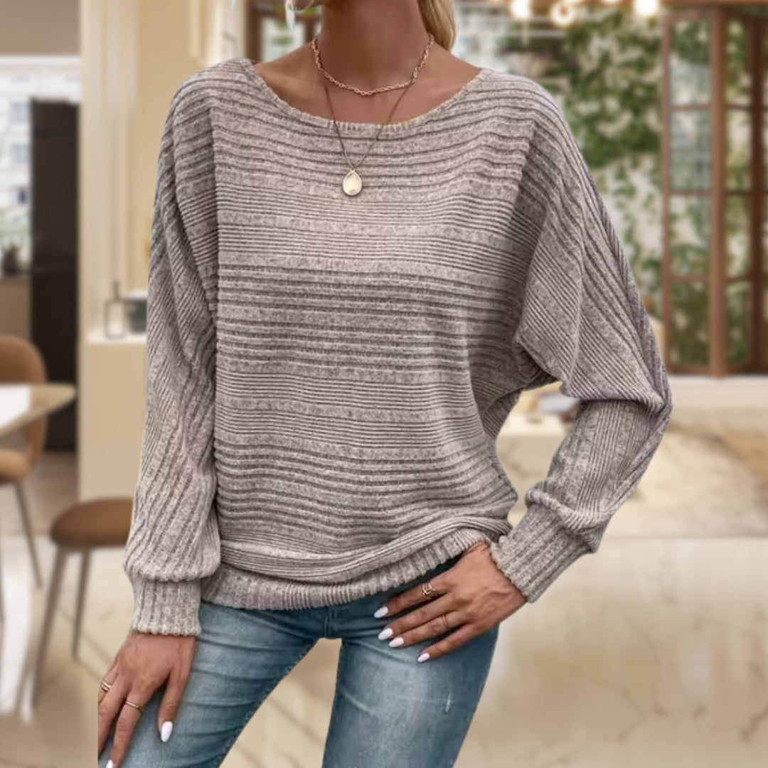 Pull Ample à Col Bateau | Doux & Confortable | Style Décontracté