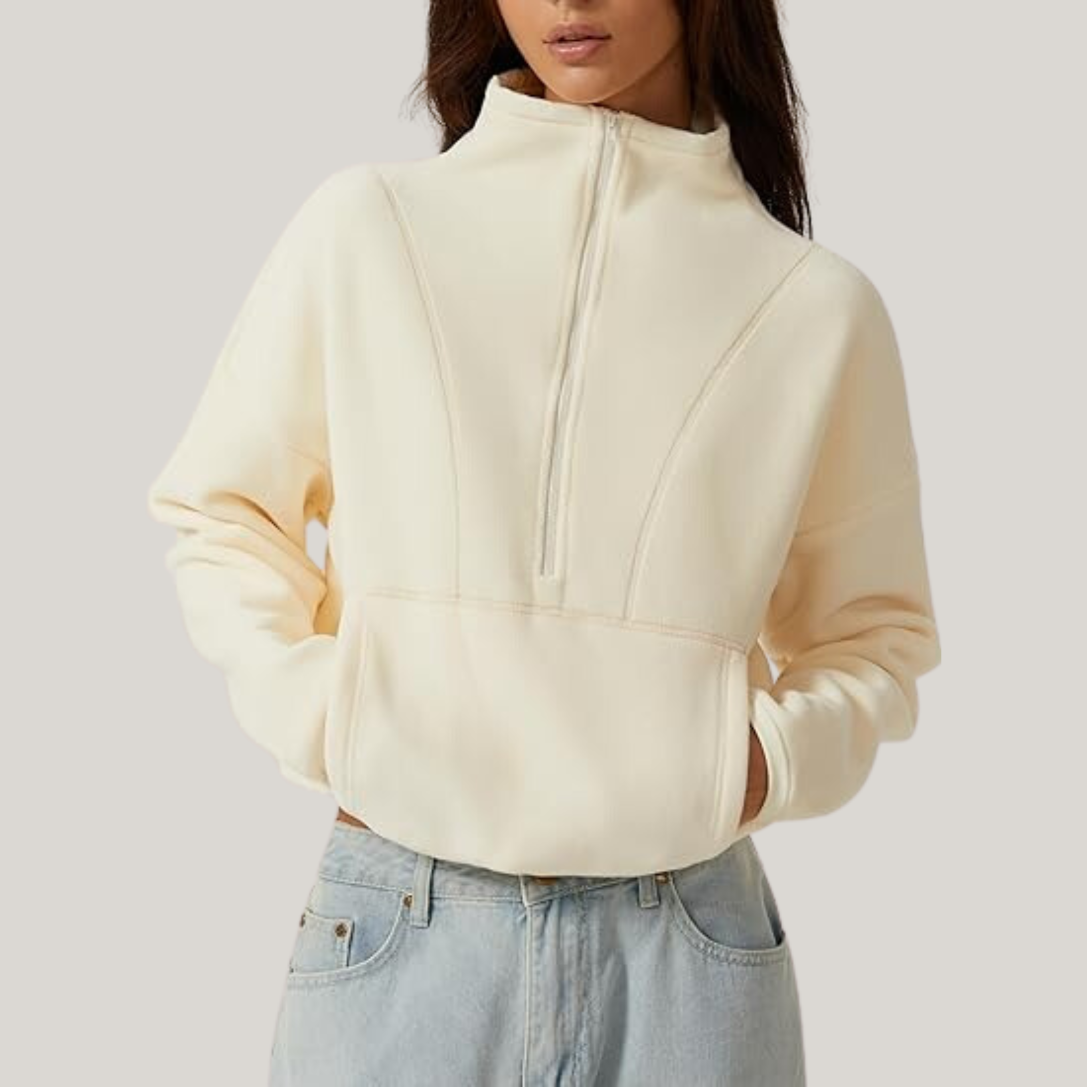 Sweat Polaire Zippé | Oversize & Confort | Style Sport & Cosy