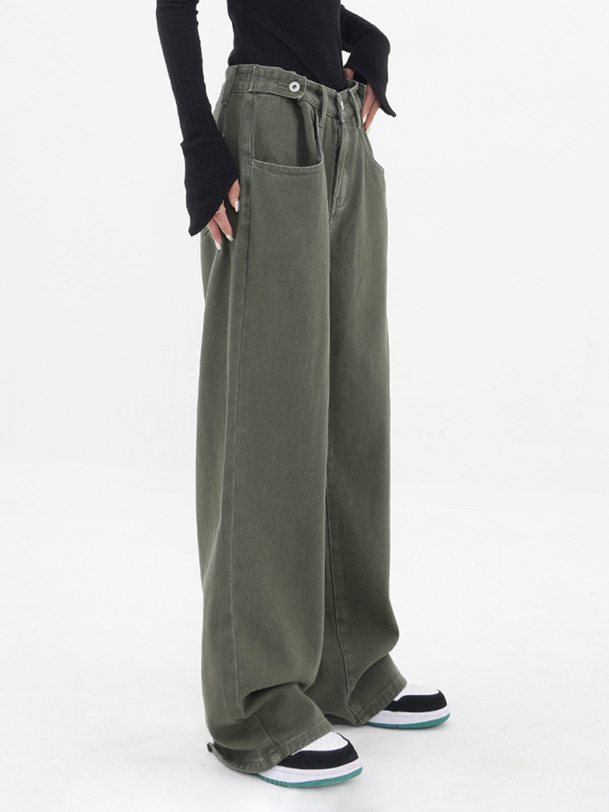 Pantalon Large | Taille Haute Oversize | Style Street et Confort