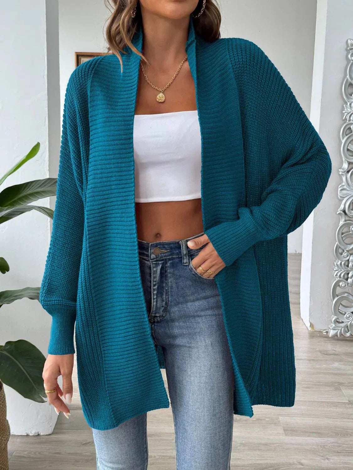 Cardigan Long en Maille | Doux & Élégant | Style Décontracté
