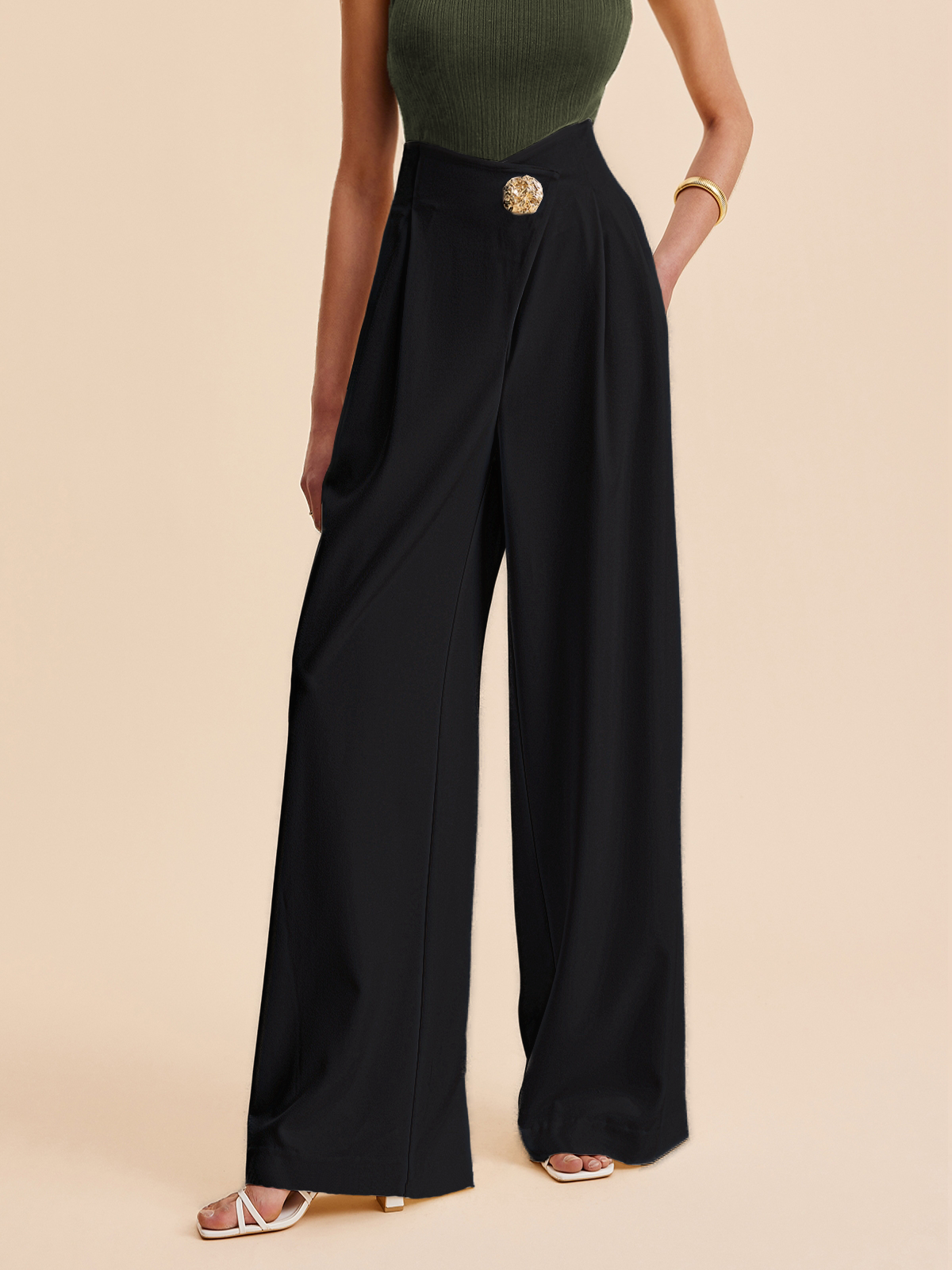 Pantalon Palazzo Signature | Élancé et Raffiné