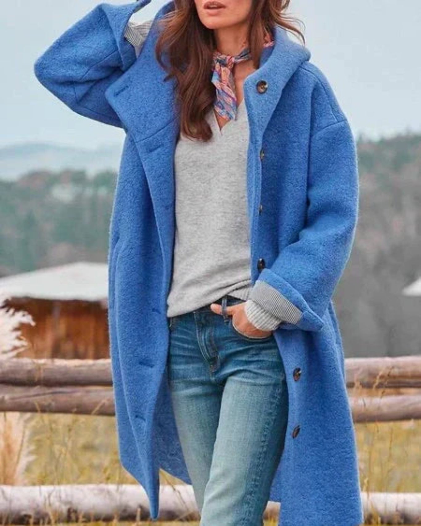 Léa | Manteau Long Femme Hiver Élégant