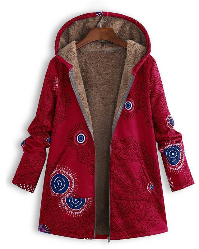 Cléa | Veste Femme Vintage Élégante avec Imprimé Rétro Modernisé