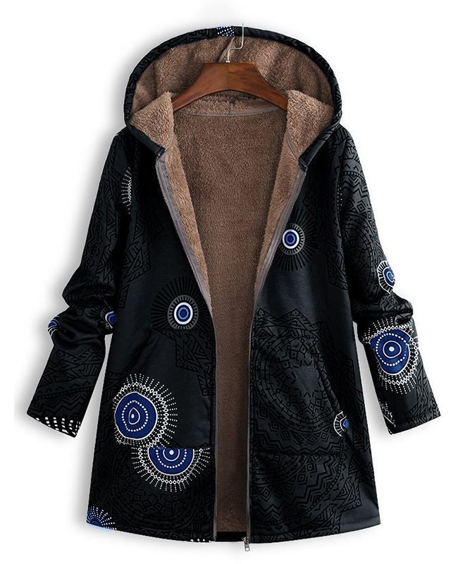 Cléa | Veste Femme Vintage Élégante avec Imprimé Rétro Modernisé
