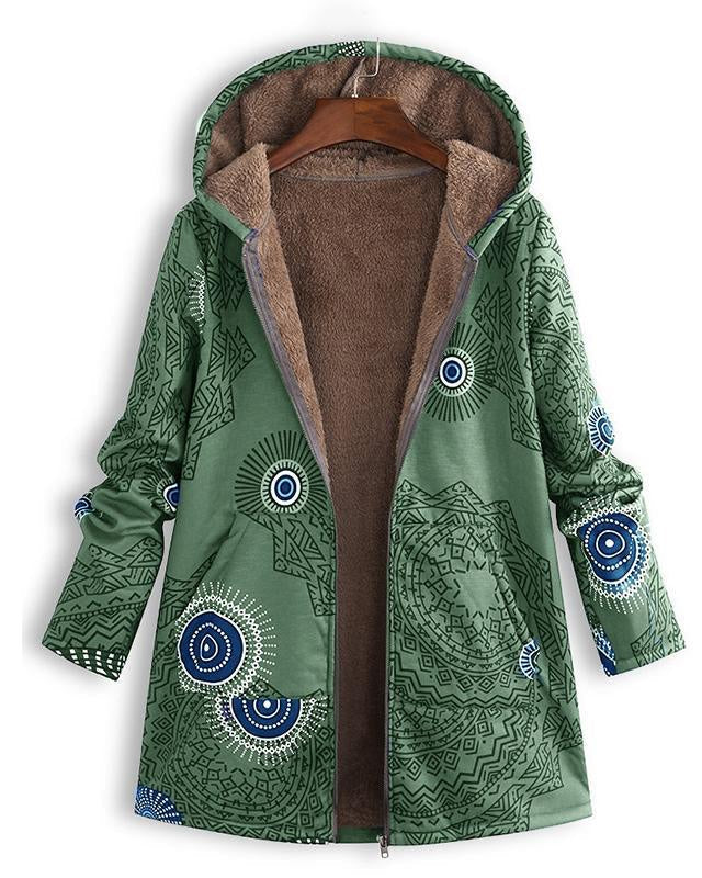Cléa | Veste Femme Vintage Élégante avec Imprimé Rétro Modernisé