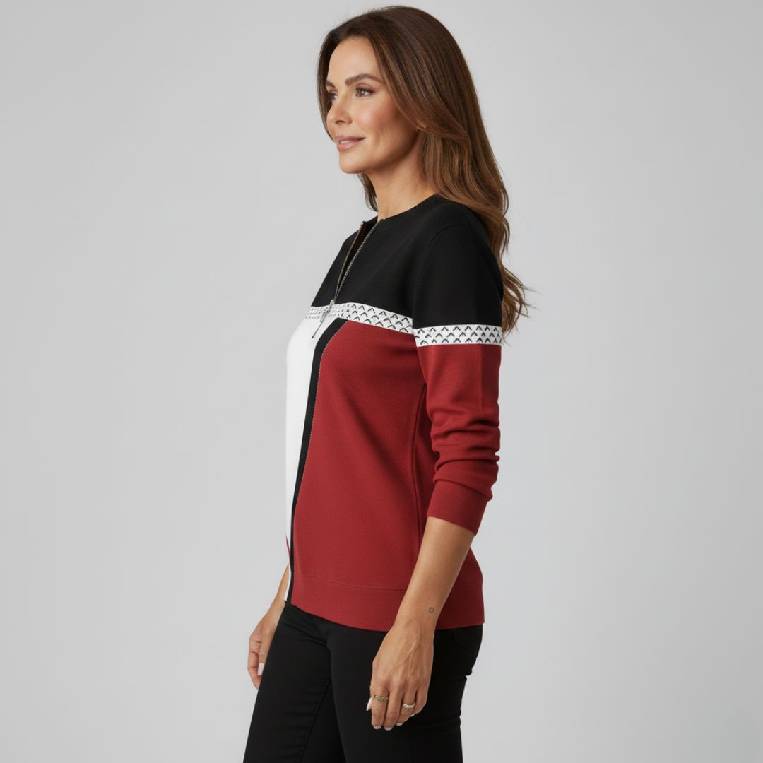 Marise | Pull graphique chic