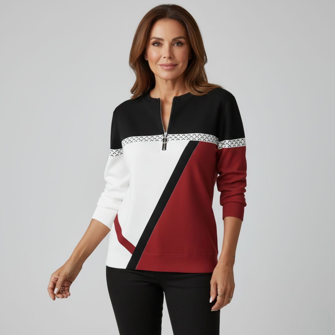 Marise | Pull graphique chic