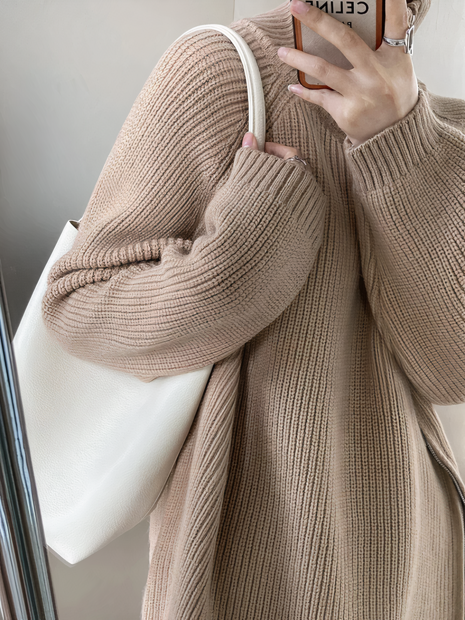 Pull Oversize | Gris | Chaud et Moderne