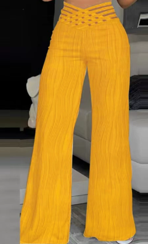 Pantalon Évasé Taille Haute | Élégance et Modernité