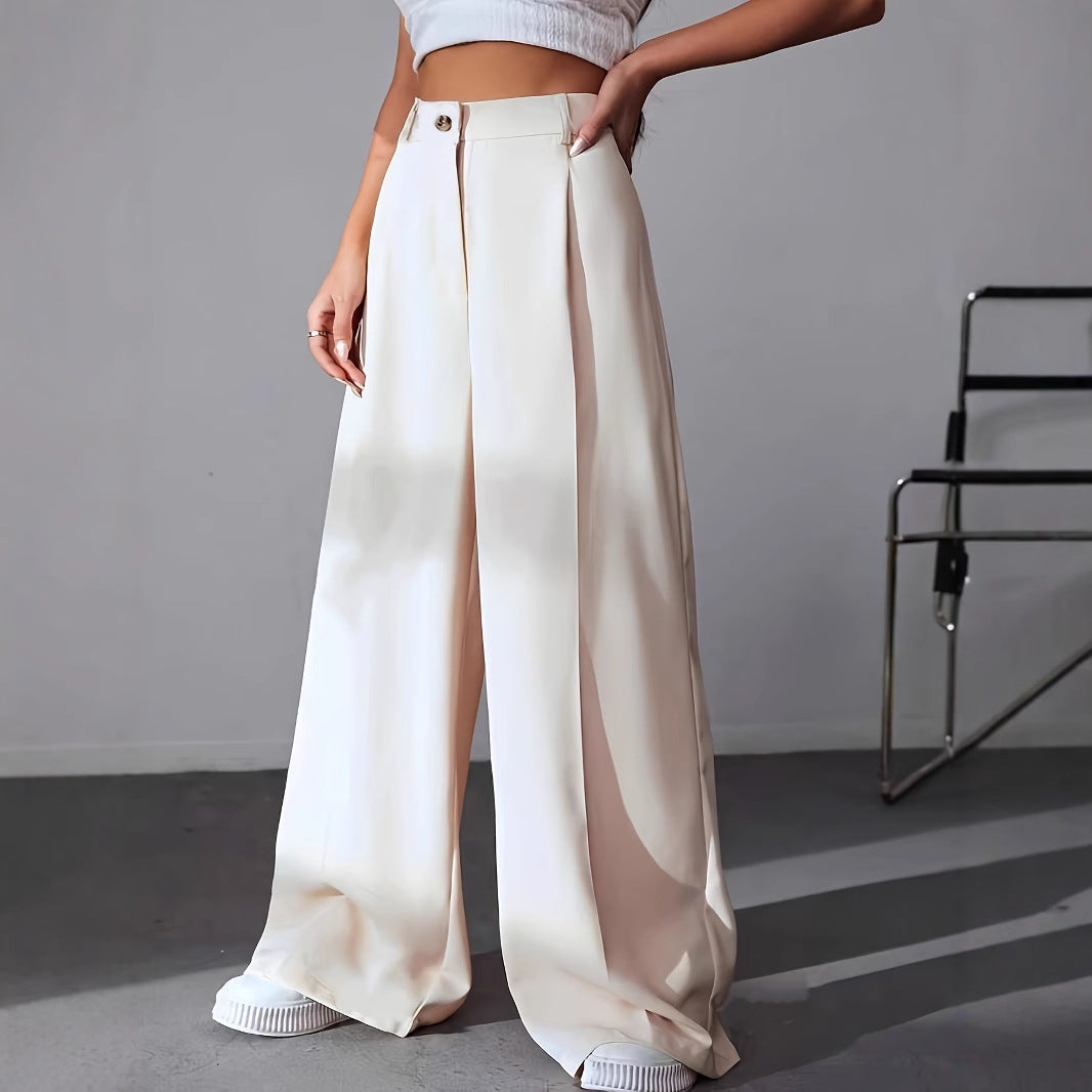 Pantalon Tailleur Large | Élégance Pure et Modernité Minimaliste