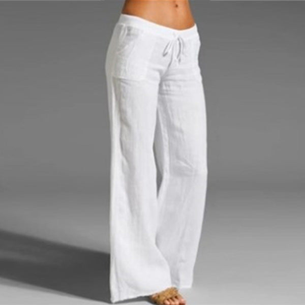 Pantalon Large | Lin | Léger et Décontracté