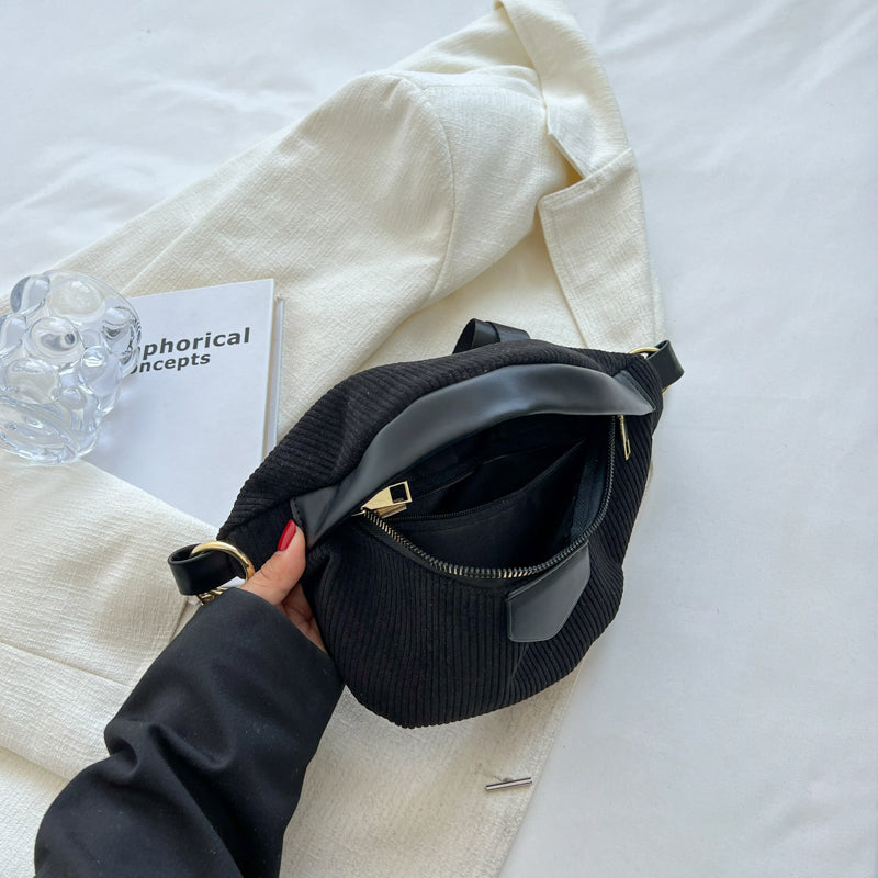 Banane Velours Côtelé | Chic & Pratique | Bandoulière Ajustable
