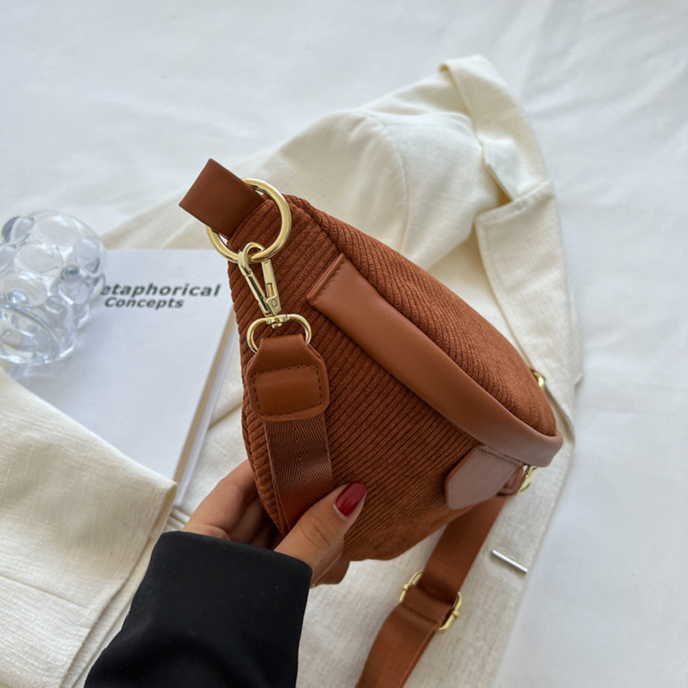 Banane Velours Côtelé | Chic & Pratique | Bandoulière Ajustable