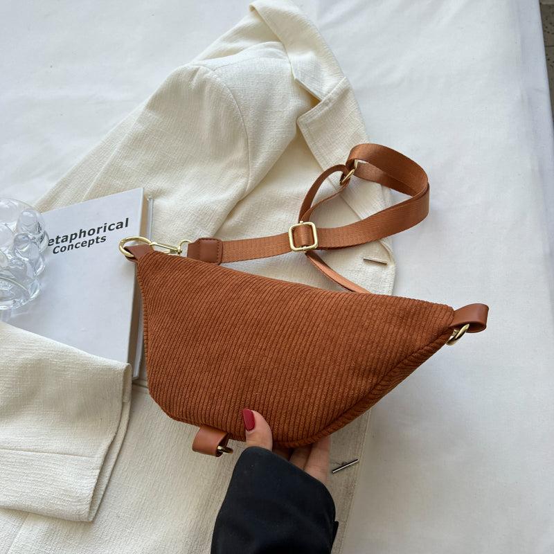 Banane Velours Côtelé | Chic & Pratique | Bandoulière Ajustable