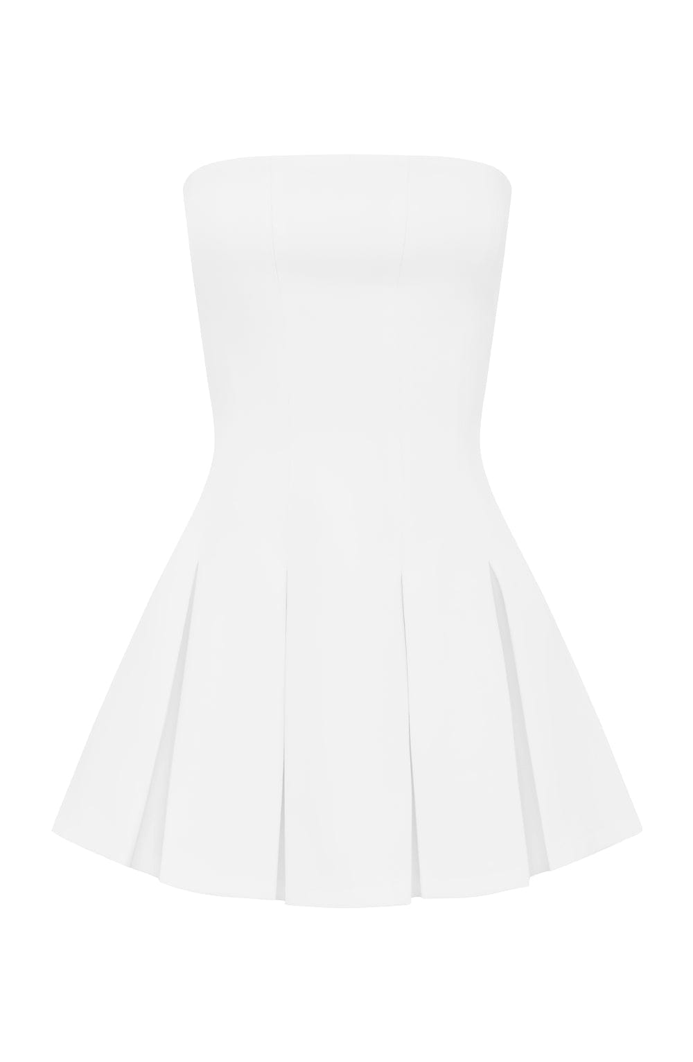 Robe Courte Bustier | Chic & Élégante | Jupe Plissée