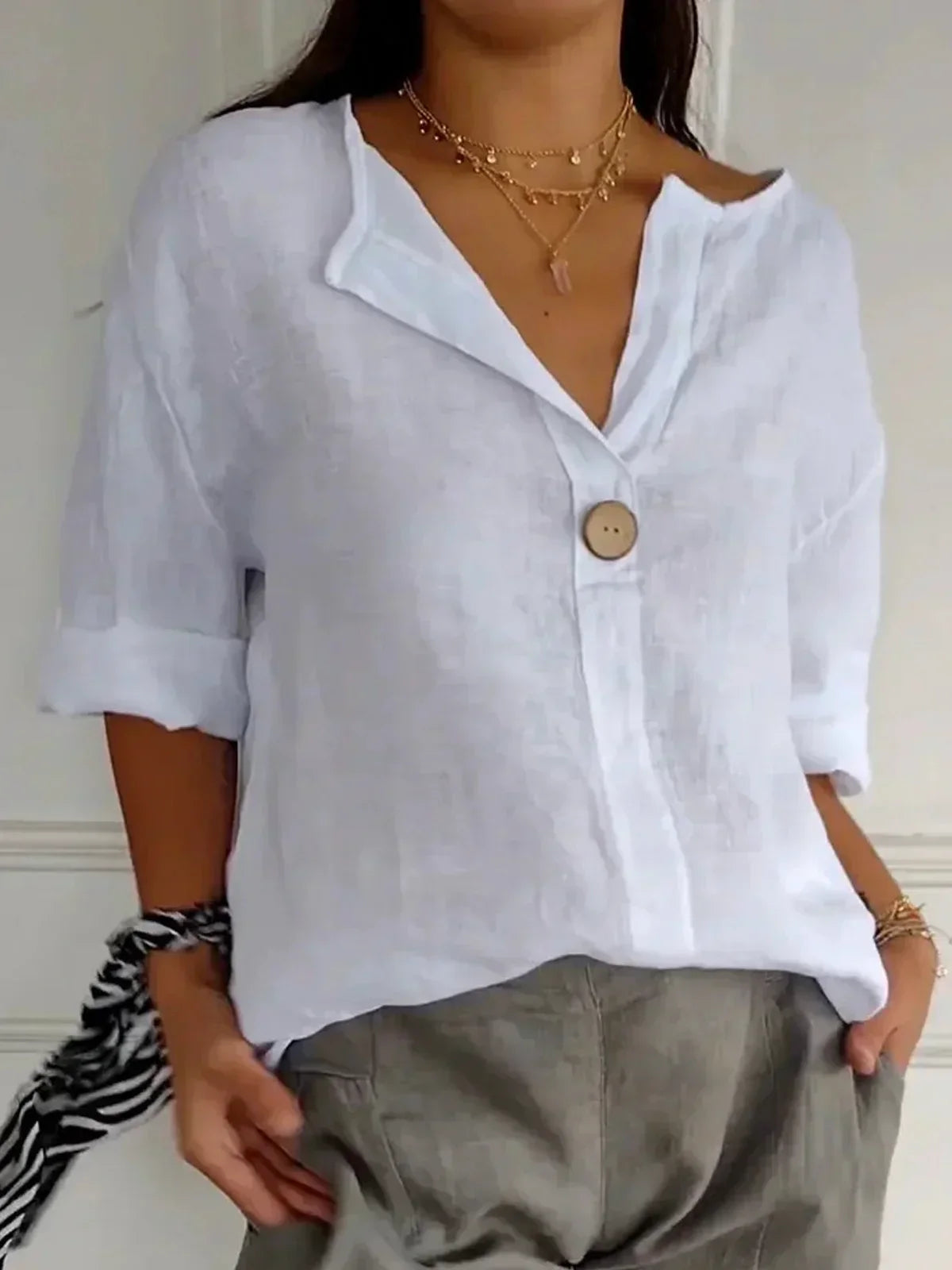 Blouse Femme en Lin | Confortable | Légère & Élégante