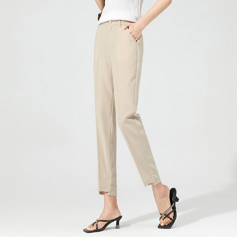 Pantalon Élégance Structurée | Taille Haute et Coupe Cigarette