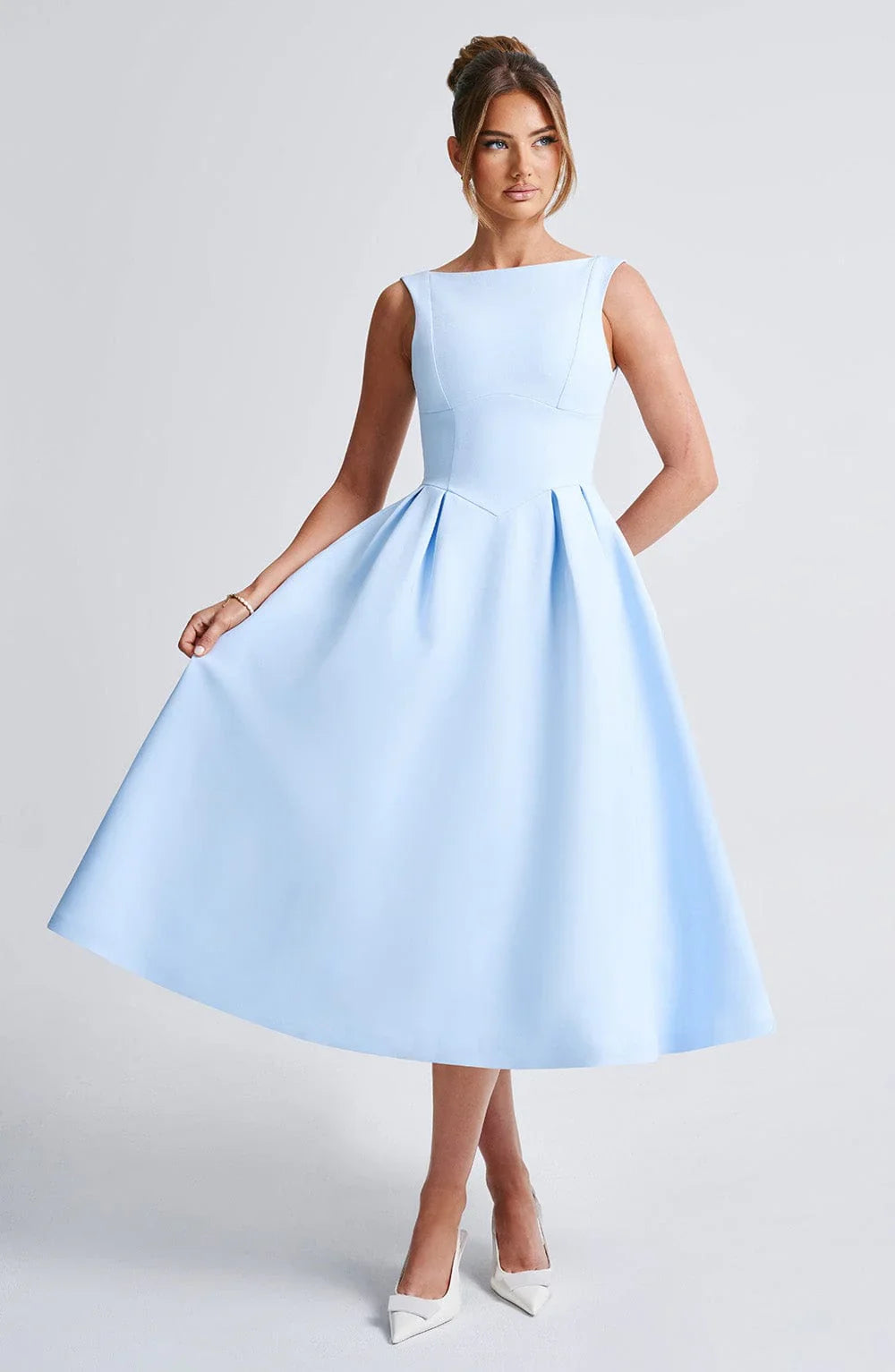 Camille - Robe Midi Évasée | Élégante | Sophistiquée