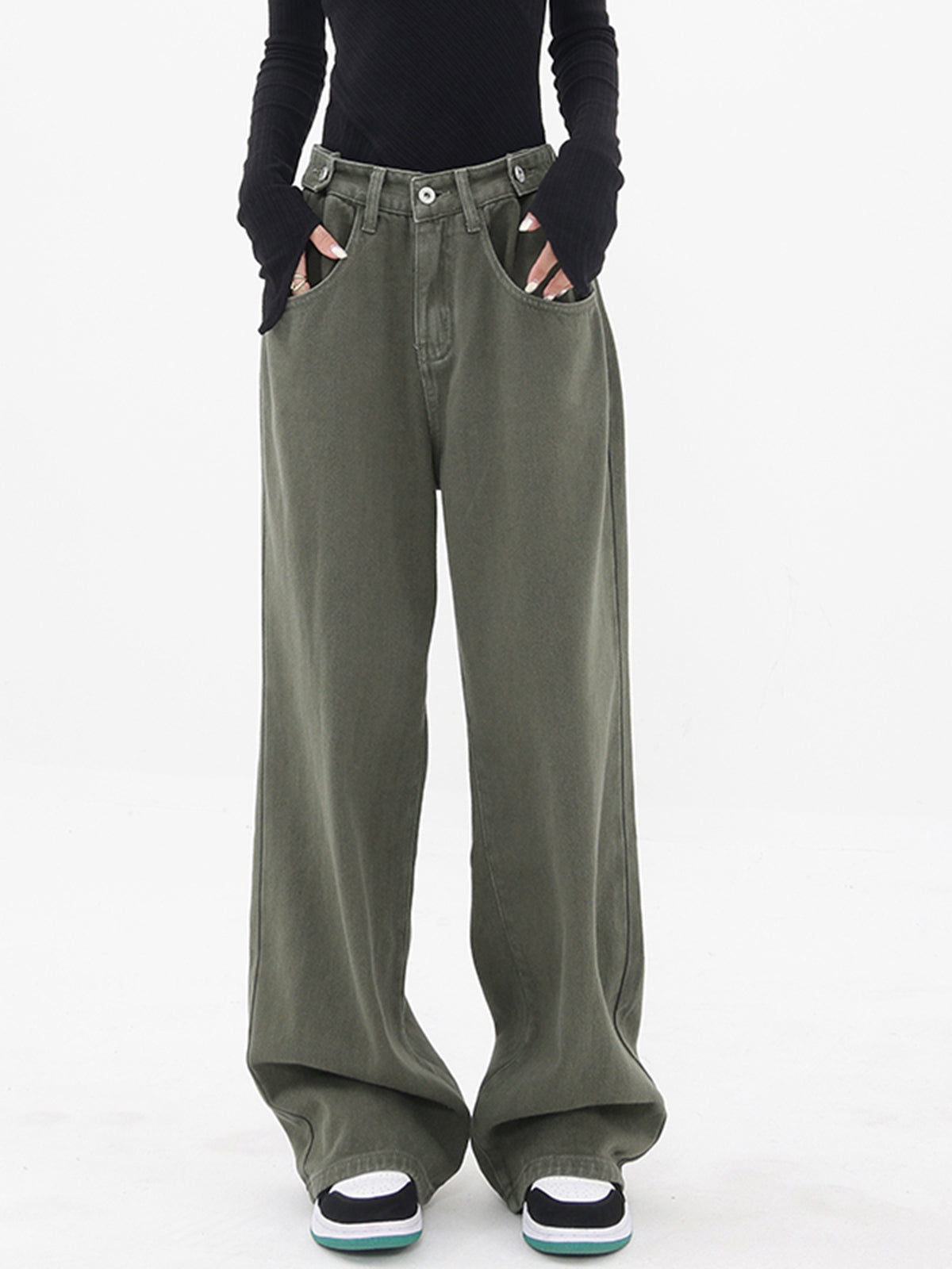 Pantalon Large | Taille Haute Oversize | Style Street et Confort