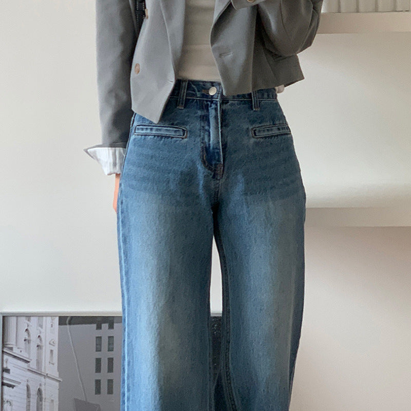 Jean Taille Haute Évasé | Silhouette Allongée et Style Vintage