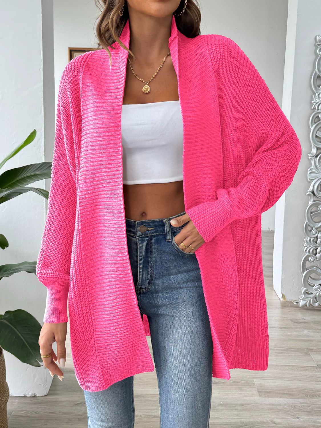 Cardigan Long en Maille | Doux & Élégant | Style Décontracté