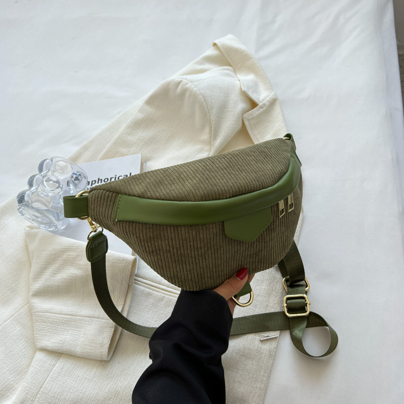 Banane Velours Côtelé | Chic & Pratique | Bandoulière Ajustable