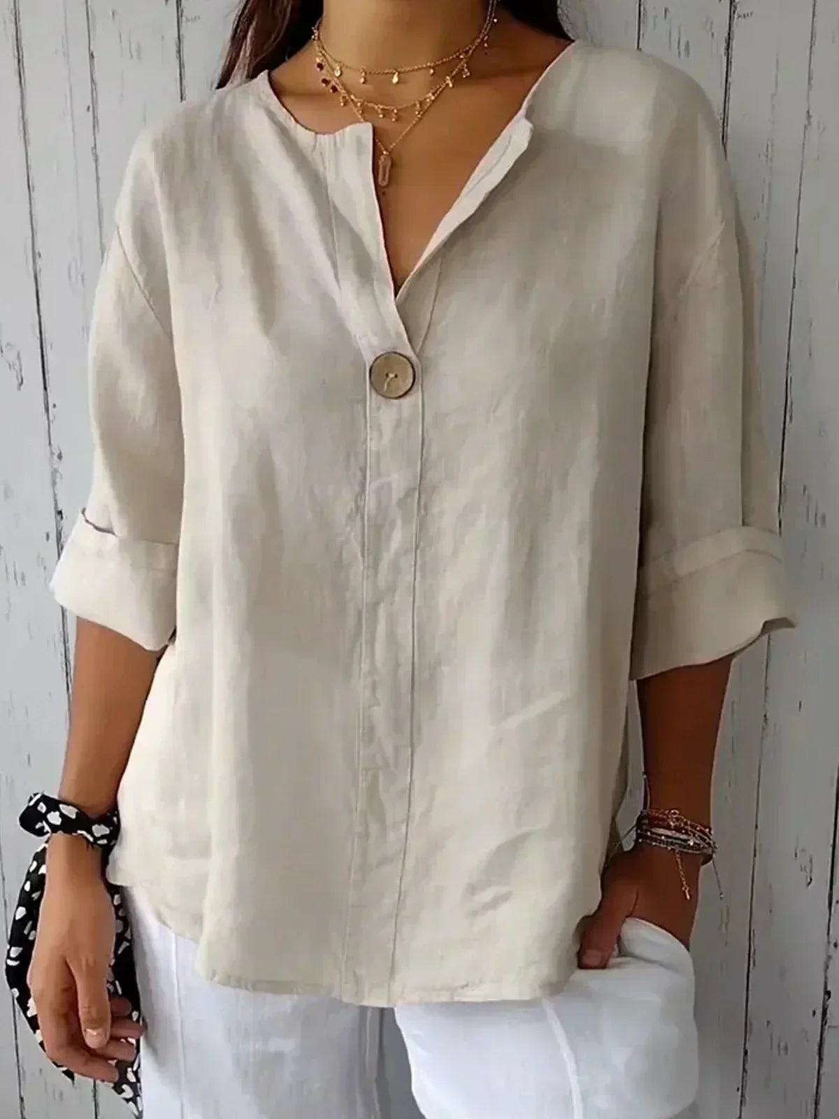 Blouse Femme en Lin | Confortable | Légère & Élégante