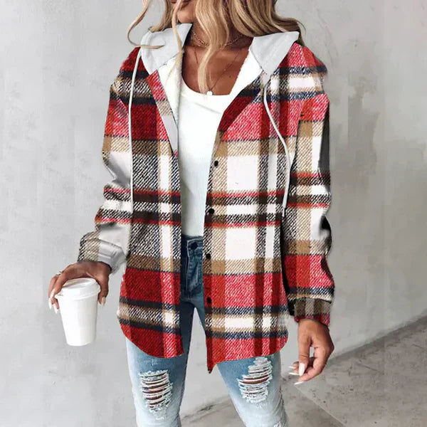 Surchemise à Capuche | Motif Carreaux | Tendance & Confortable