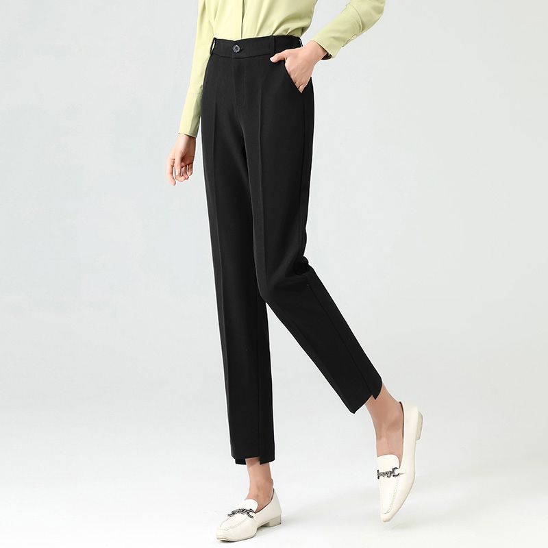 Pantalon Élégance Structurée | Taille Haute et Coupe Cigarette