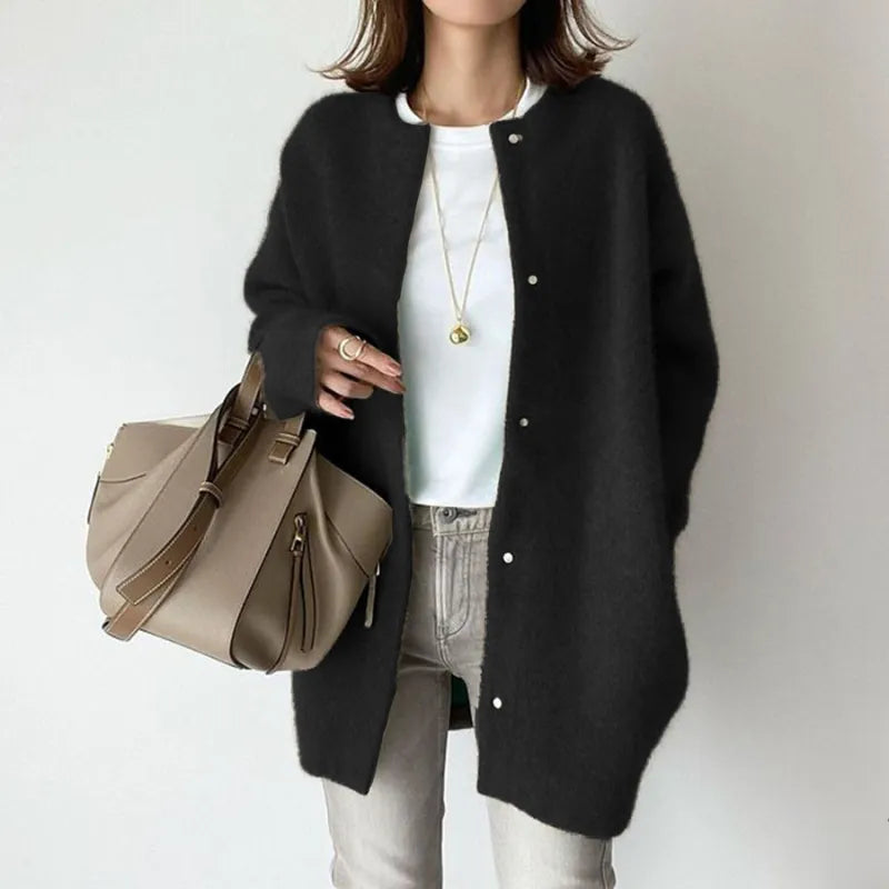 Juliette - Cardigan long en laine douce