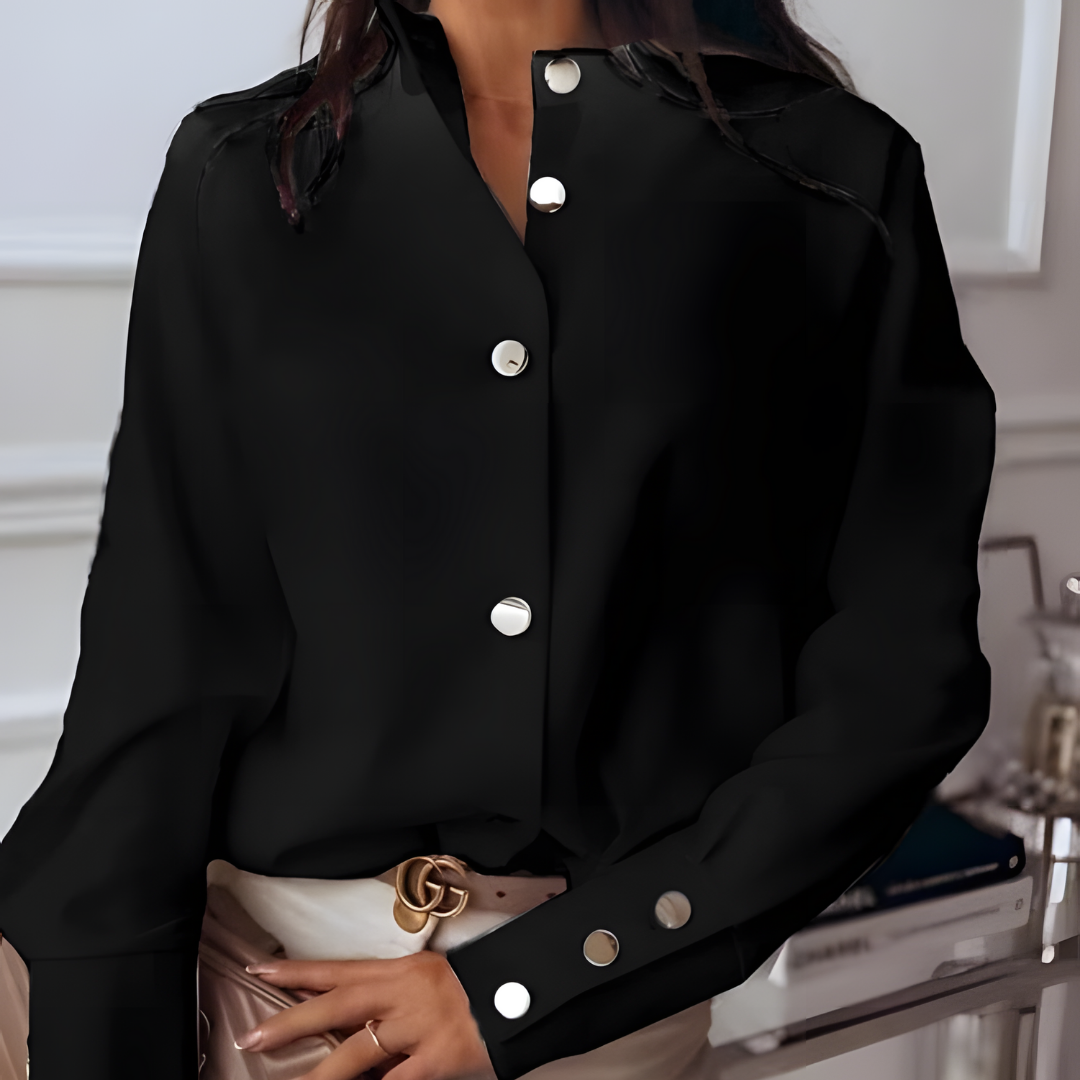 Chemise Blanche Femme | Boutonnage Asymétrique | Élégance Moderne