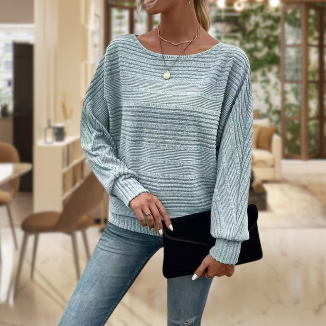 Pull Ample à Col Bateau | Doux & Confortable | Style Décontracté