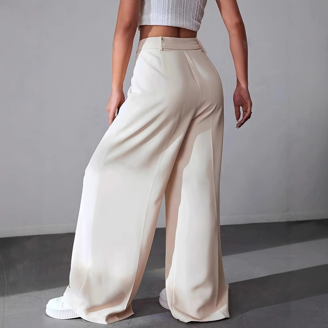 Pantalon Tailleur Large | Élégance Pure et Modernité Minimaliste