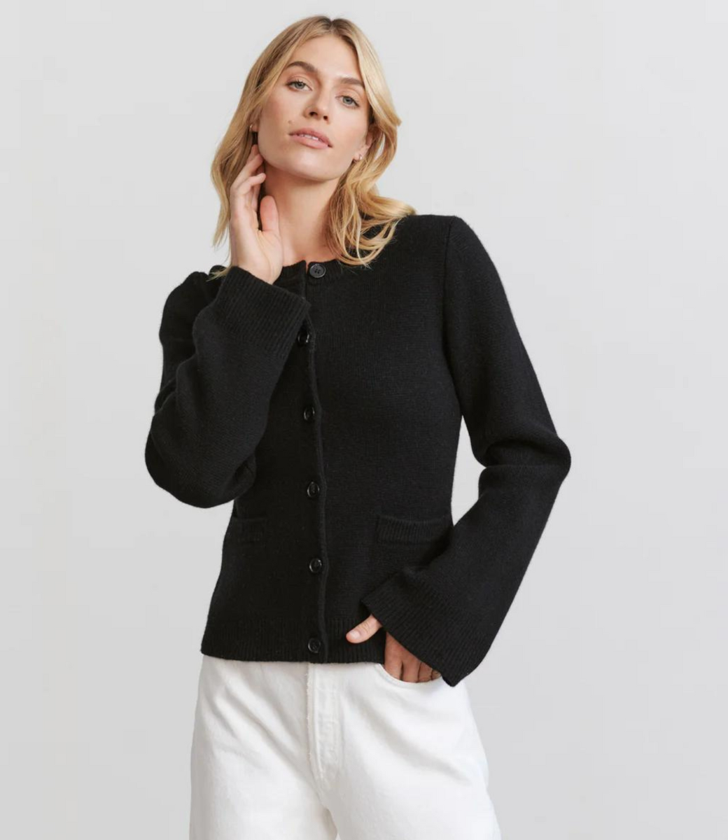Elise - Cardigan Épuré | Laine Douce | Élégance Naturelle