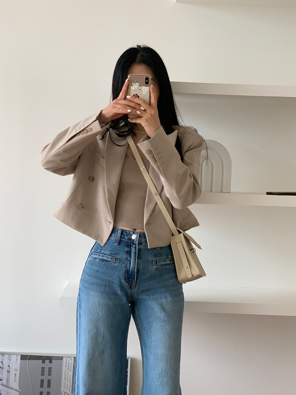 Jean Taille Haute Évasé | Silhouette Allongée et Style Vintage