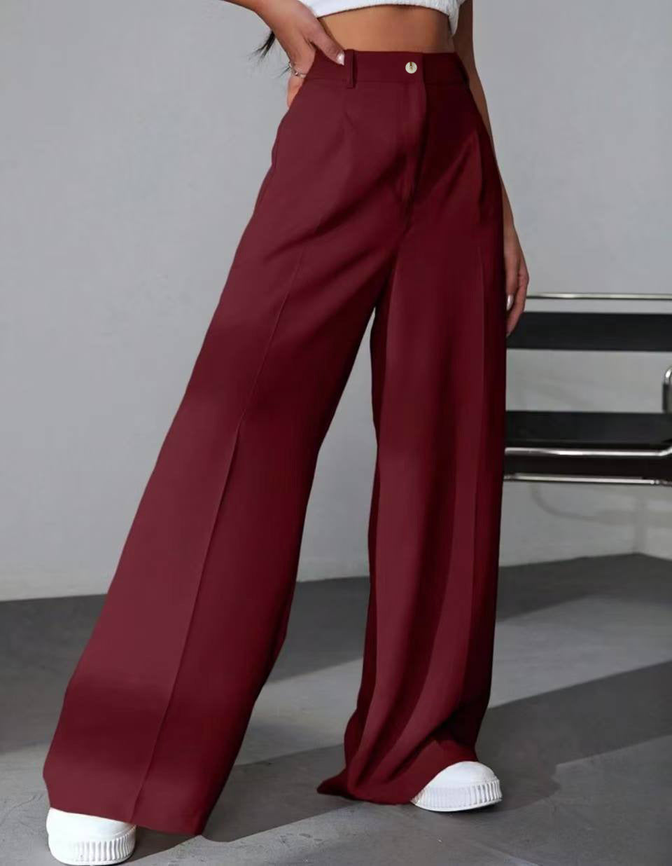 Pantalon Tailleur Large | Élégance Pure et Modernité Minimaliste