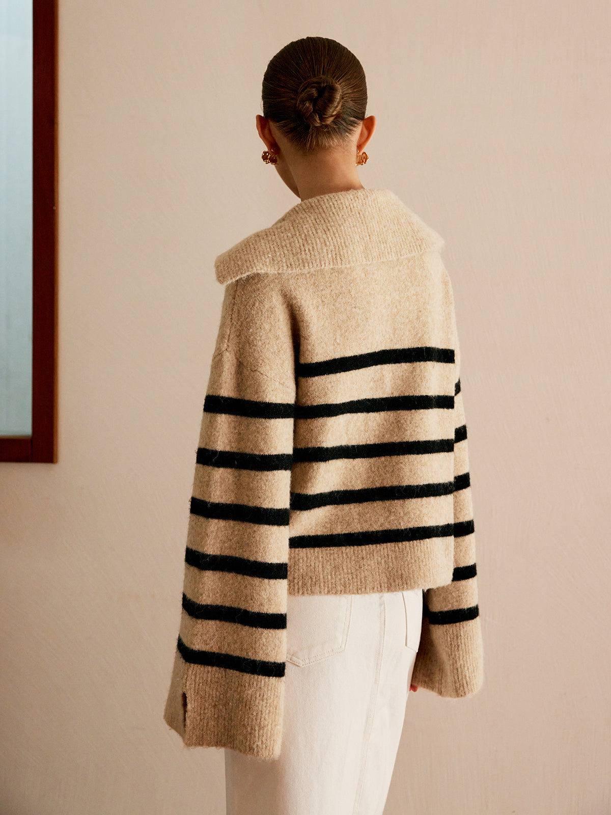 Margot - Pull Oversize Rayé | Maille | Chic & Confortable