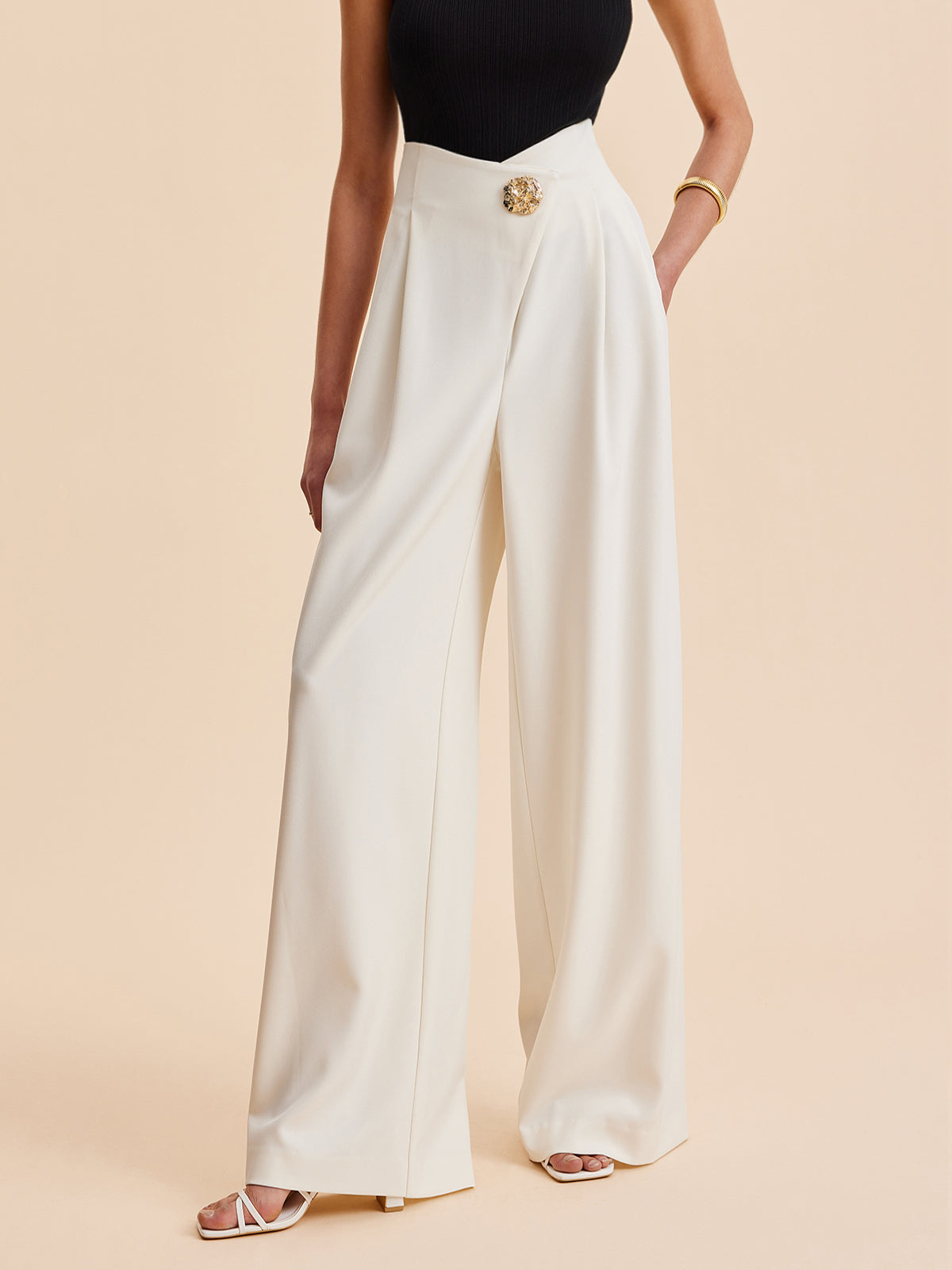 Pantalon Palazzo Signature | Élancé et Raffiné