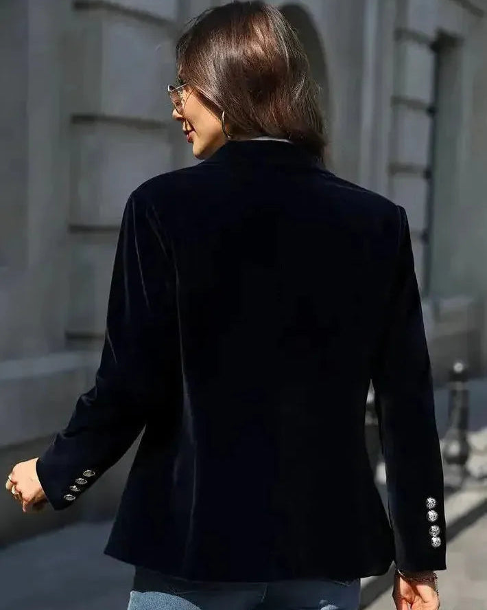 Coline | Blazer Femme Chic avec Détails Dorés