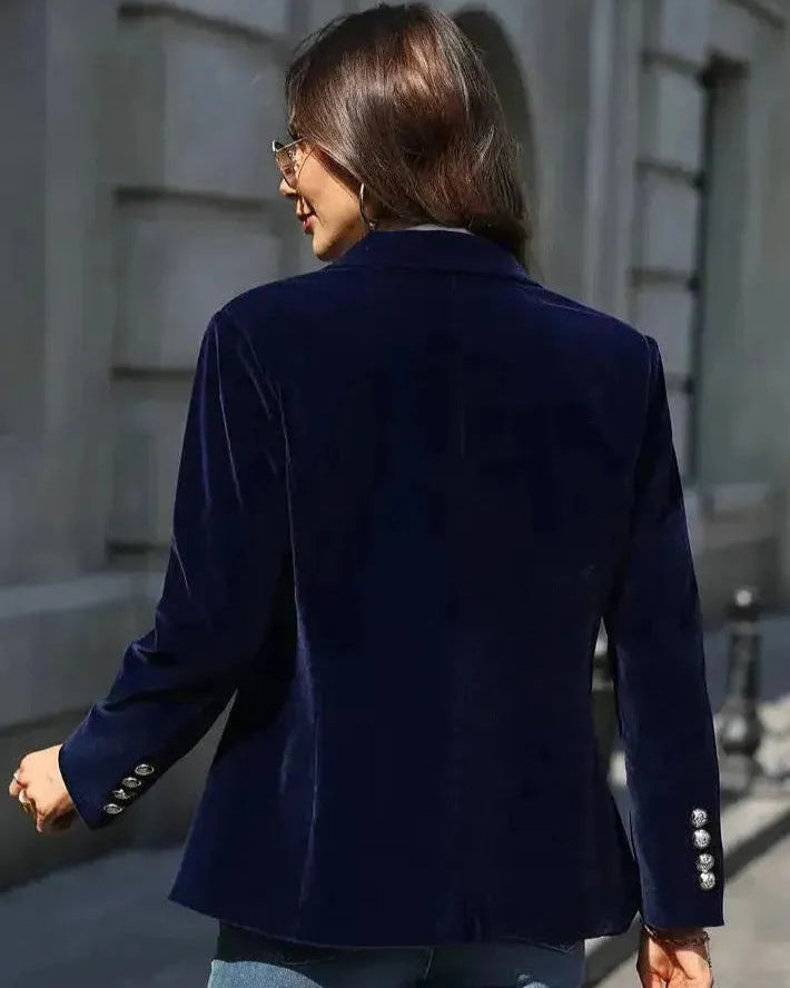 Coline | Blazer Femme Chic avec Détails Dorés