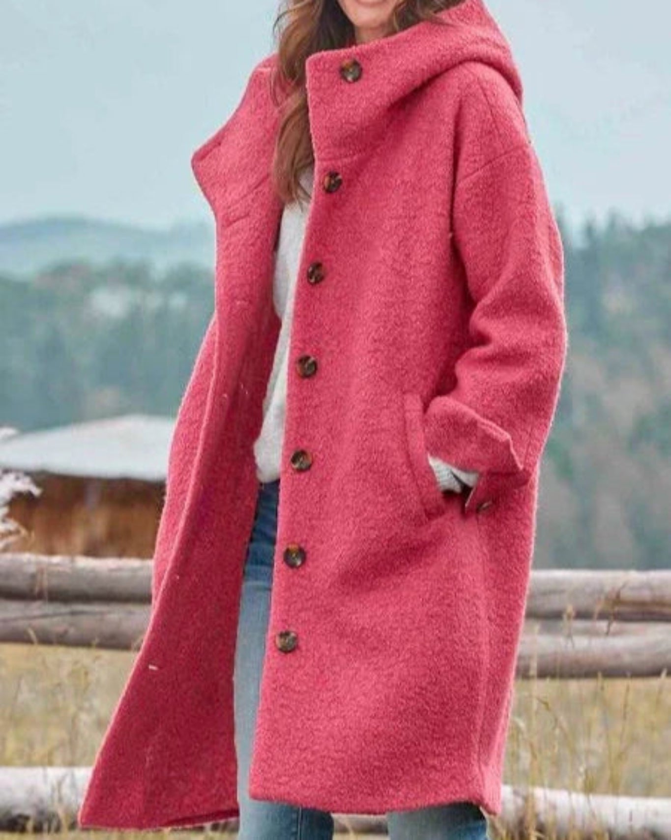 Léa | Manteau Long Femme Hiver Élégant