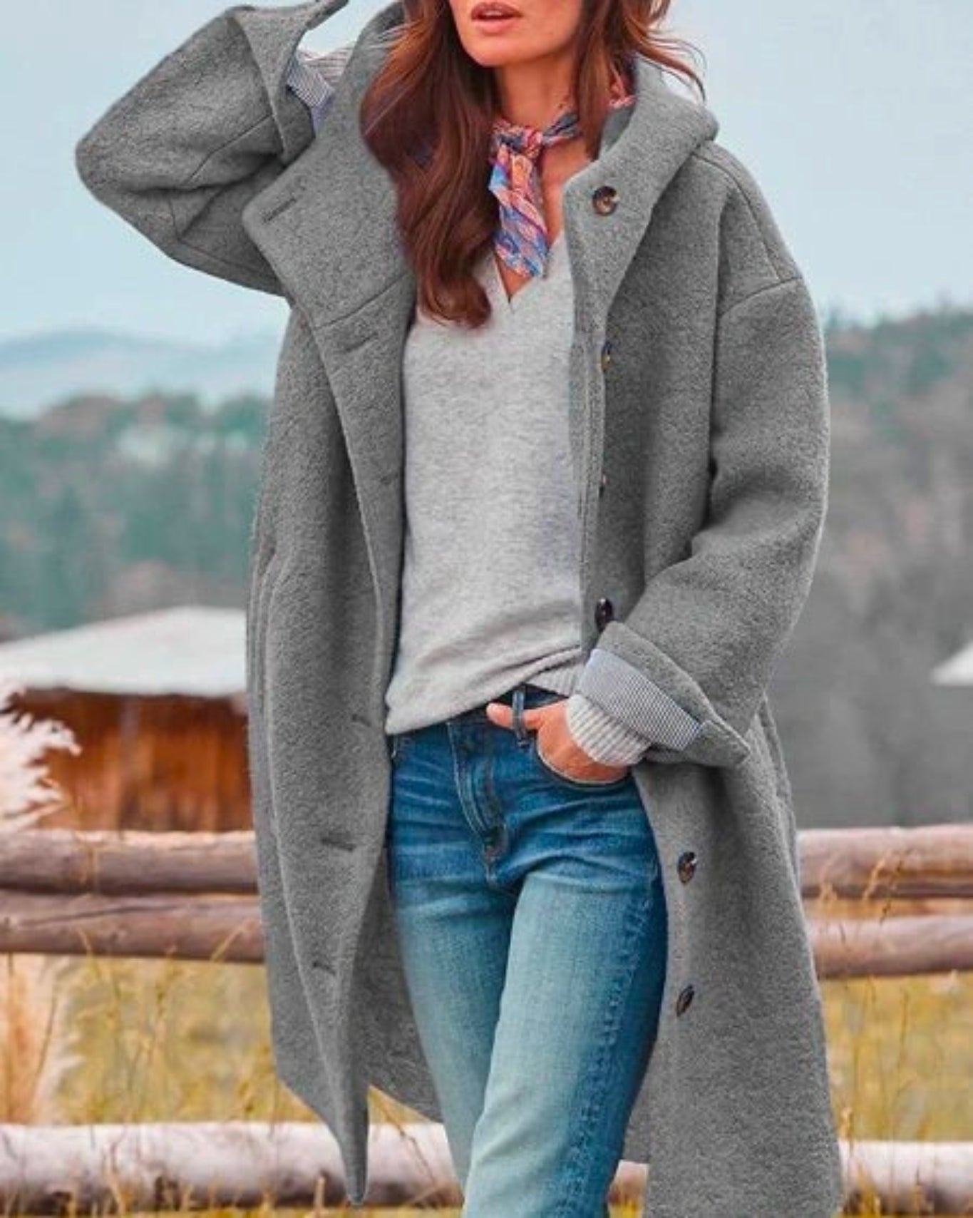 Léa | Manteau Long Femme Hiver Élégant