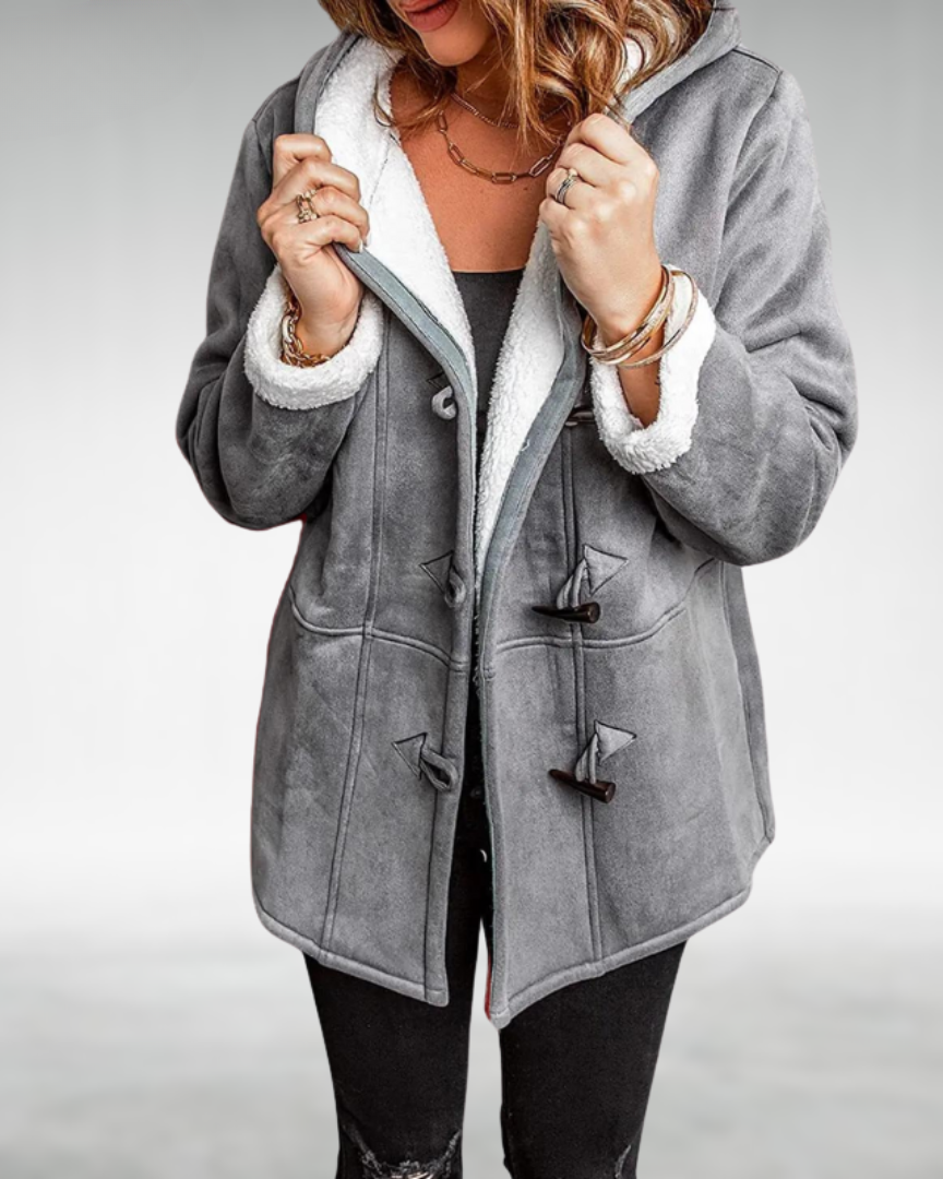 Manon | Veste Femme Chaude avec Doublure en Toison et Capuche